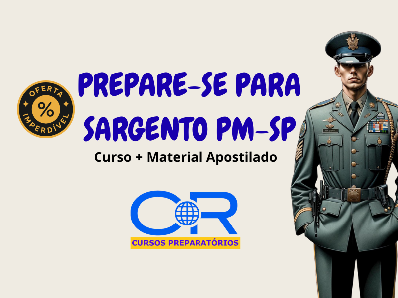 Curso Para Sargento PM-SP + Material Apostilado  Completo (pdf) edital 2025
